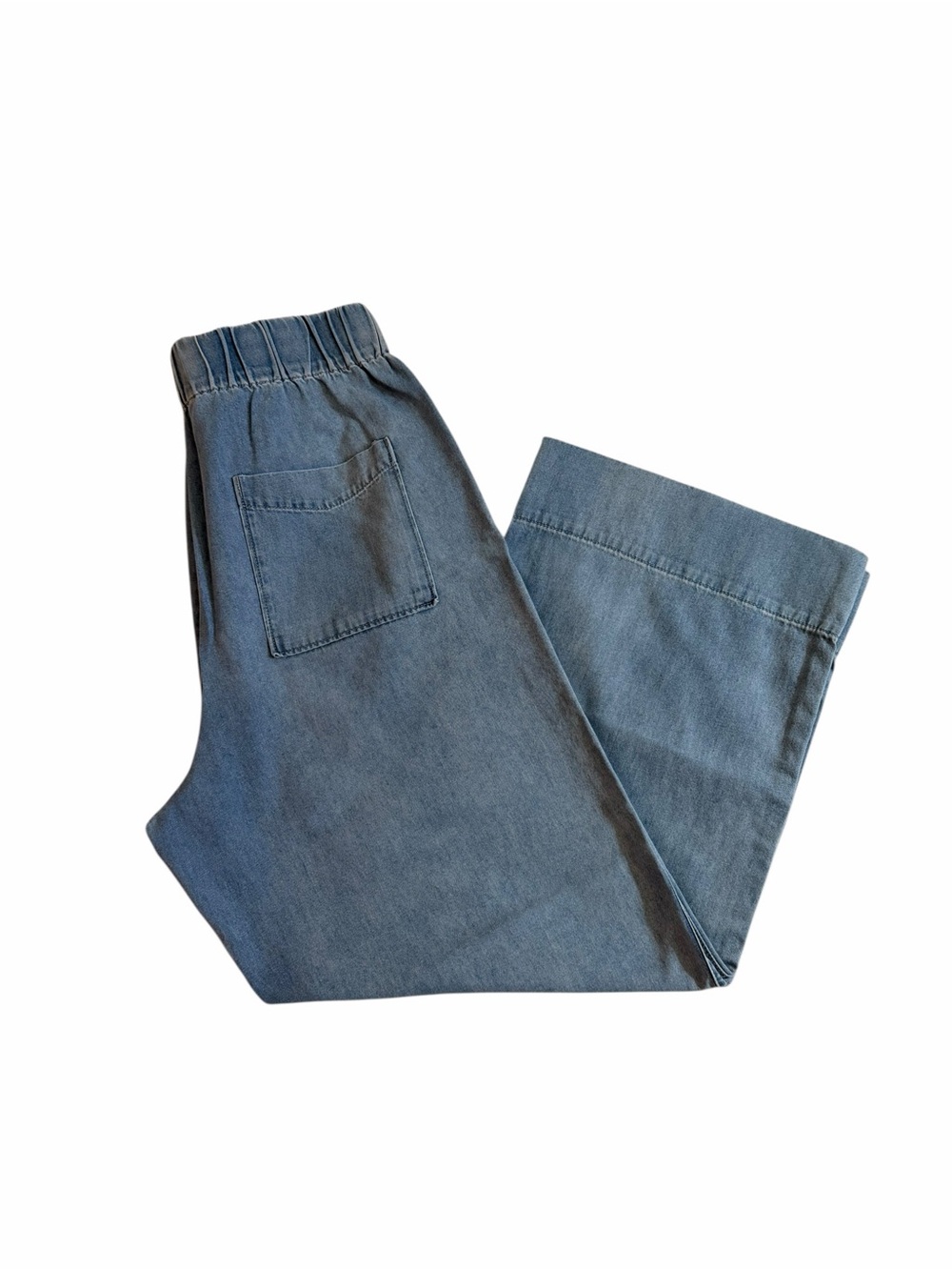 J. Crew Light Wash Blue Elastic-Waist Jeans